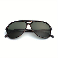 VIVIENFANG Retro Polarized Aviator Sunglasses Mens Vintage