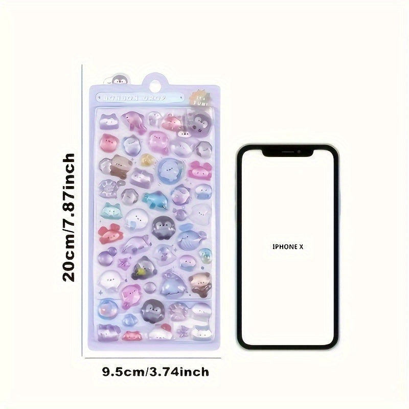 3D Embossed Stickers for DIY Crafts and Scrapbooking