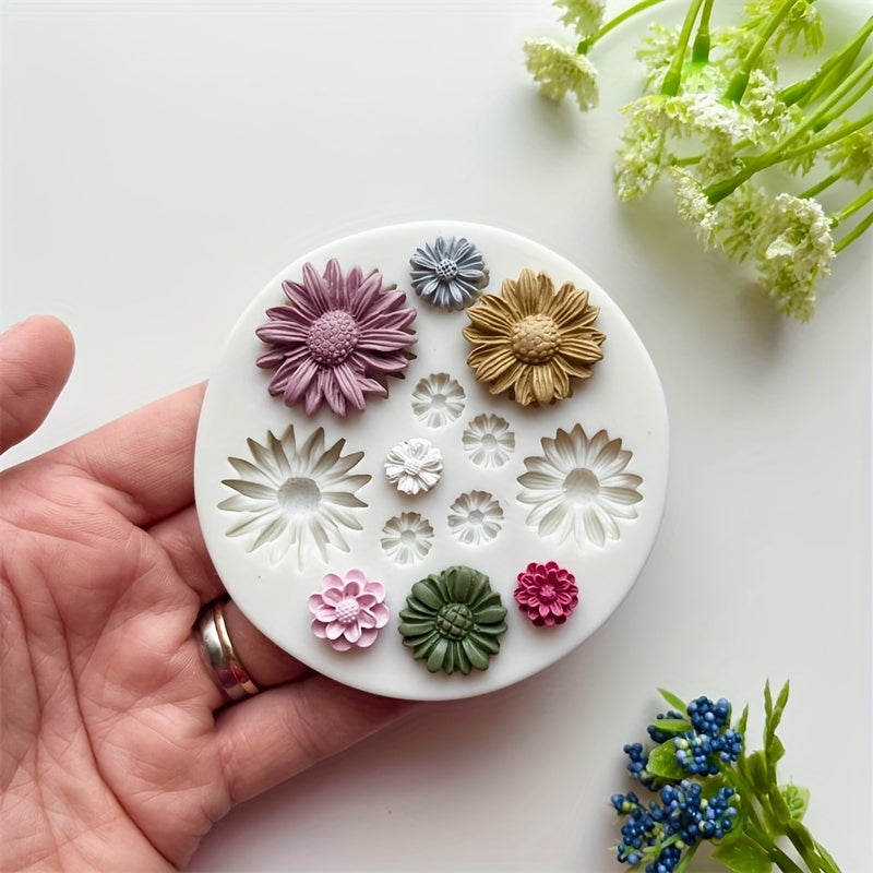 Silicone Flower Mould for DIY Earring Pendants