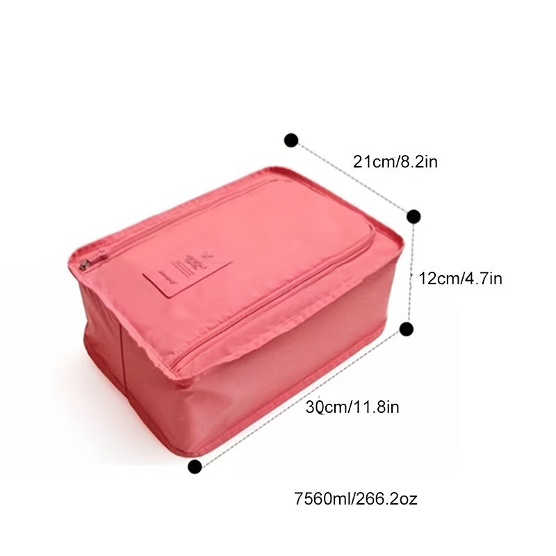 Portable Folding Shoe Storage Bag for Travel, 11.8 x 8.2 x 4.7 Inches