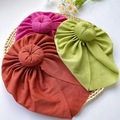 Soft Elastic Strip Flower Baby Hat For Girl