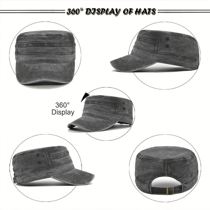 Casual Cotton Military Cap - Stay Stylish & Protected