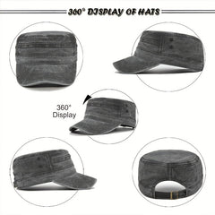 Casual Cotton Military Cap - Stay Stylish & Protected