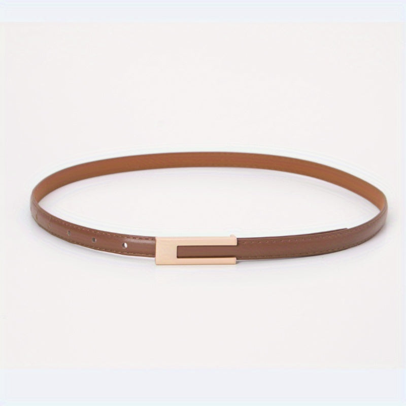 Small Leather Belt Wild Decoration Jeans Belt For Men