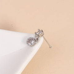 Zircon Pendant Nose Stud Ring for Women Body Piercing