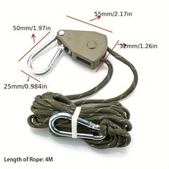 Adjustable Windproof Rope w/ Fixed Buckle for Hiking & Camping