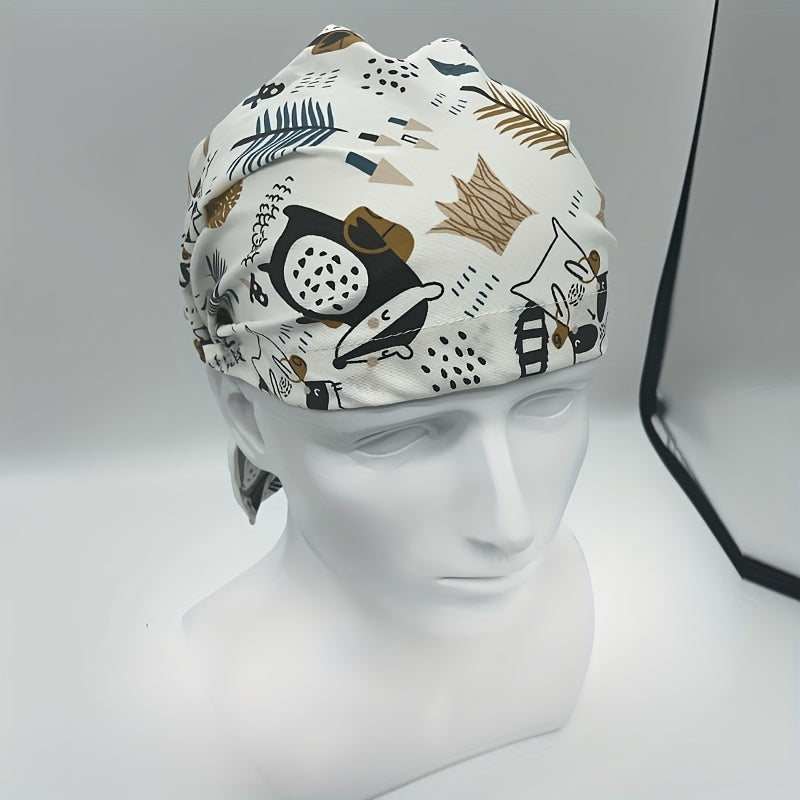 Breathable Pirate Headscarf Hat for Catering Staff
