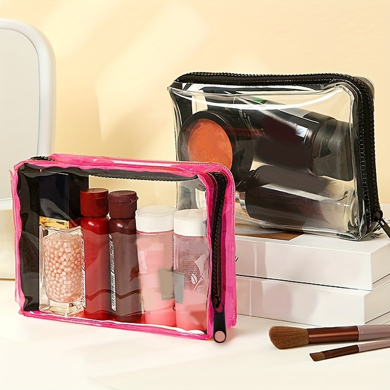 Transparent PVC Toiletry Bag for Travel Daily Use Makeup Storage Bag Waterproof
