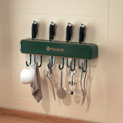 Wall mounted Utensils Rack Holder Hook Storage Rack Kitchen Accessories