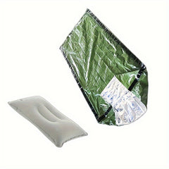 Outdoor Emergency Sleeping Bag with Air Pillow