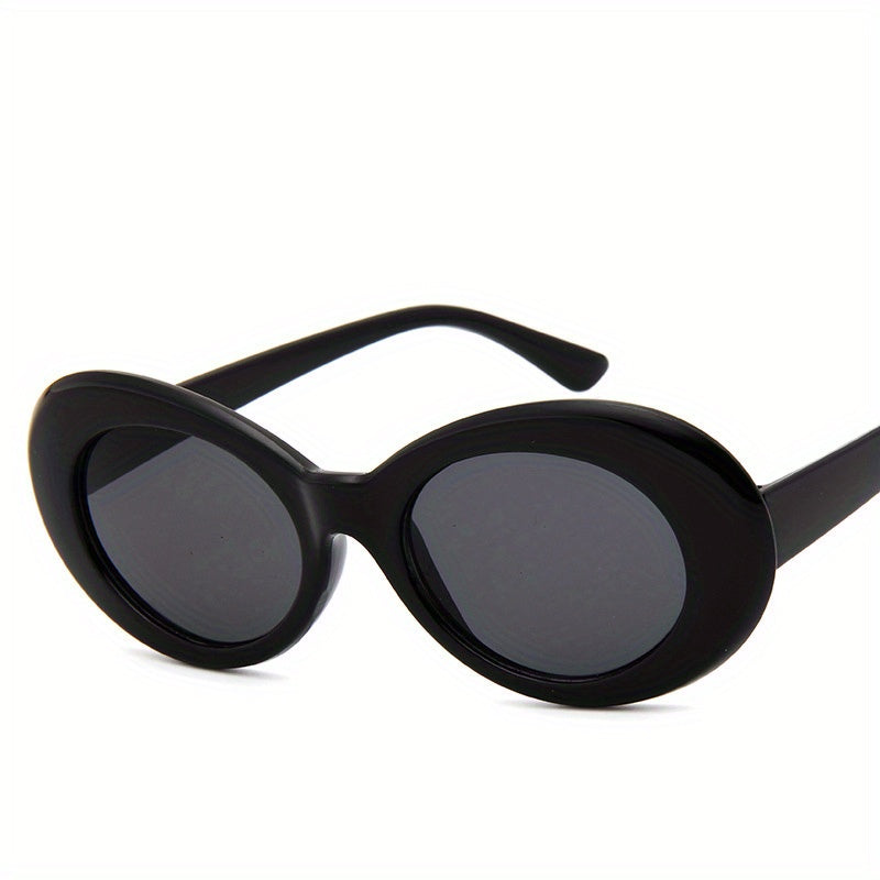 Y2K Oval Sunglasses Women Men Beach Party Club UV400