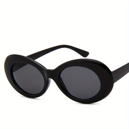 Y2K Oval Sunglasses Women Men Beach Party Club UV400
