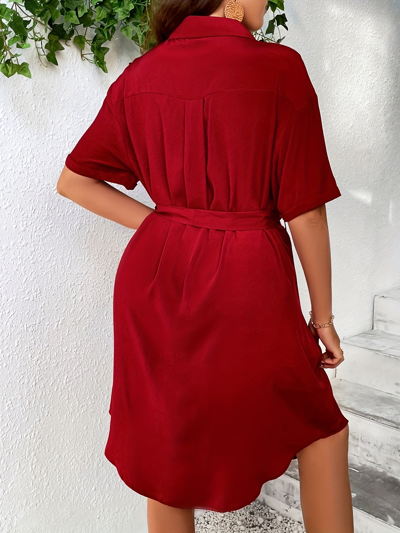  Short Sleeve Shirt Dress