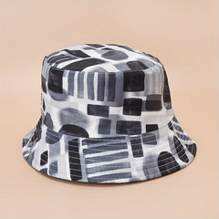 Geometric Print Sun Hat Bucket Hat for Men