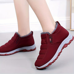 Women's Flatform Slip-On High Round Toe Winter Boots