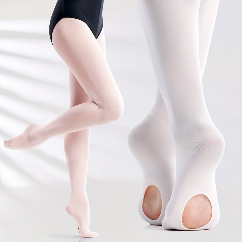 Convertible Ballet Tights for Girls and Women, Comfortable Dance Sto