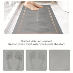 Absorbent Bathroom Floor Mat Quick Drying Non-slip Easy to Clean
