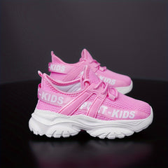 Girls' Breathable Woven Lace Up Shoes for Spring Summer Autumn
