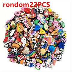 Random Funny Shoe Charms Decoration 12/22/52/102pcs