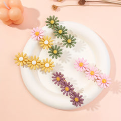 5pcs Daisy Flower Hairpin Side Clip Hair Accessories Barrette