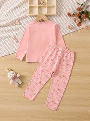 Toddler Girls Easter Rabbit Pajamas Set