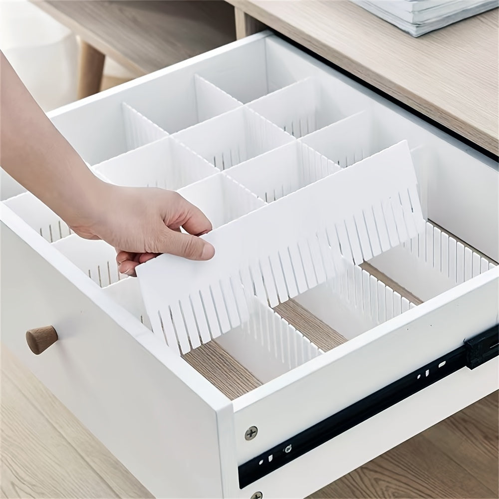 5pcs Adjustable Drawer Organizer for Socks Underwear Makeup Tidy Kitchen