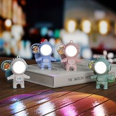 Astronaut Keychain Sunset Projector Light Keyring