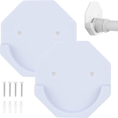 Adhesive Shower Curtain Rod Holders with Extra Support