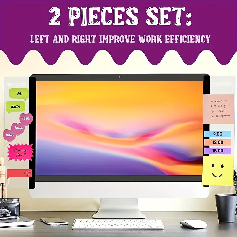 Computer Side Message Board Side Clip Sticker Home Office Accessories