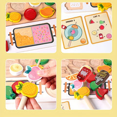 Wooden Fruit Candy Gourd Pretend Play Toy Educational