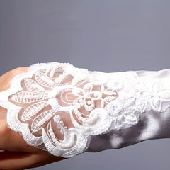 Bride's Fingerless Wedding Gloves for Bridal Accessories