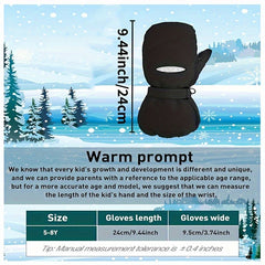Waterproof Snow Gloves Winter Warm Mittens Ski Gloves For Children