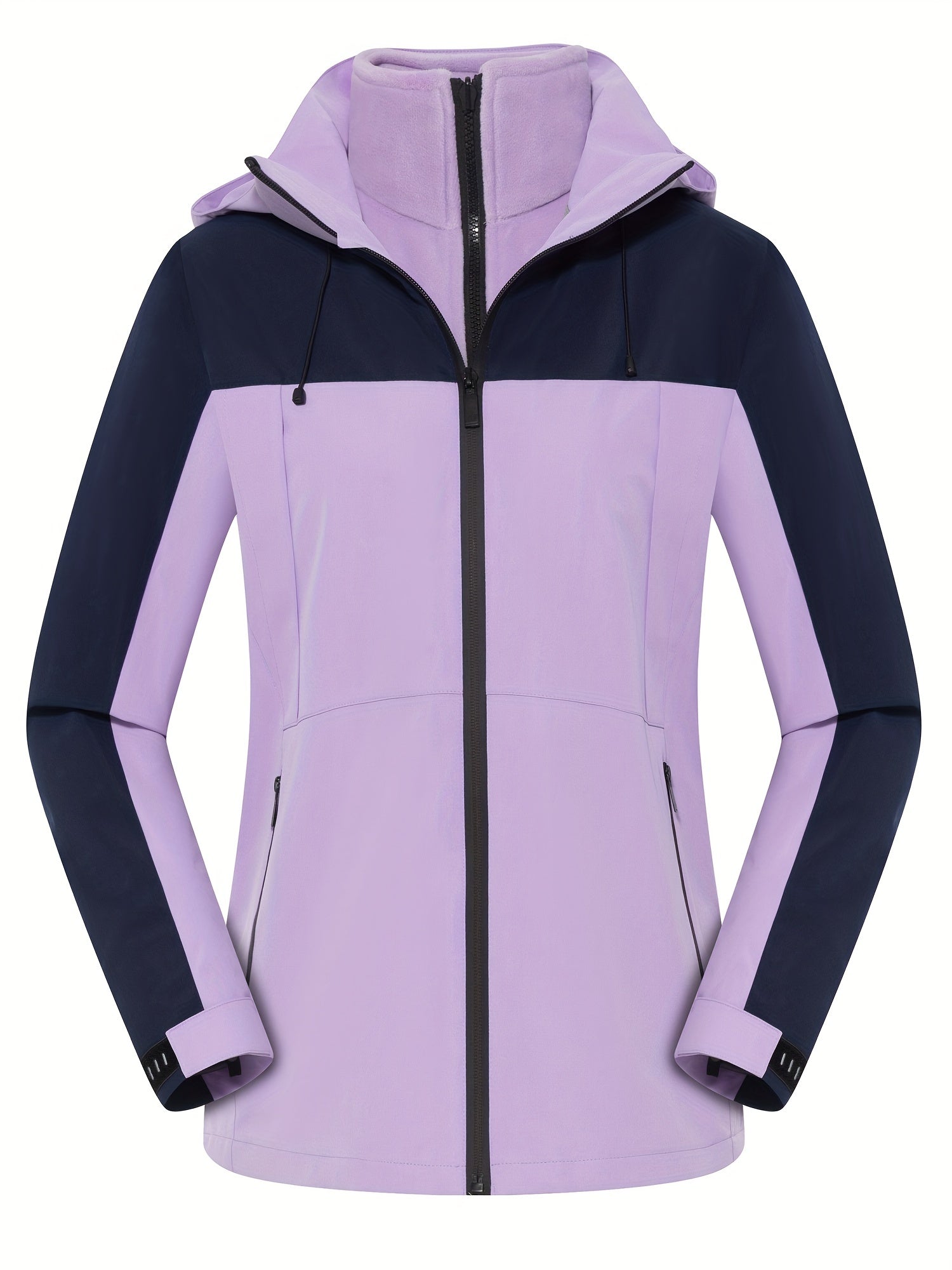 3-In-1 Waterproof Zipper Pocket Women's Outdoor Sports Jacket