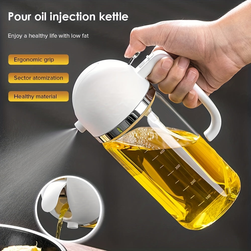 2 in 1 Bottle Sprayer & Auto Open Pour Olive Meat Juice Boat Barbecue Sprayer