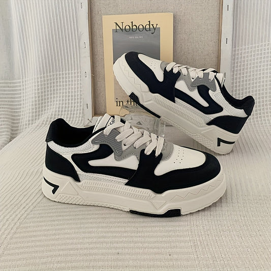Women's Platform Skate Shoes Lace-up Comfort Flats