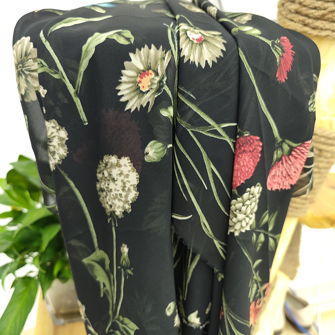 1yd Chiffon Fabric Comfortable Breathable DIY Clothing Dress Pants