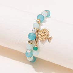 Women's Crystal Bead Bracelet, Elegant Fashion Jewelry