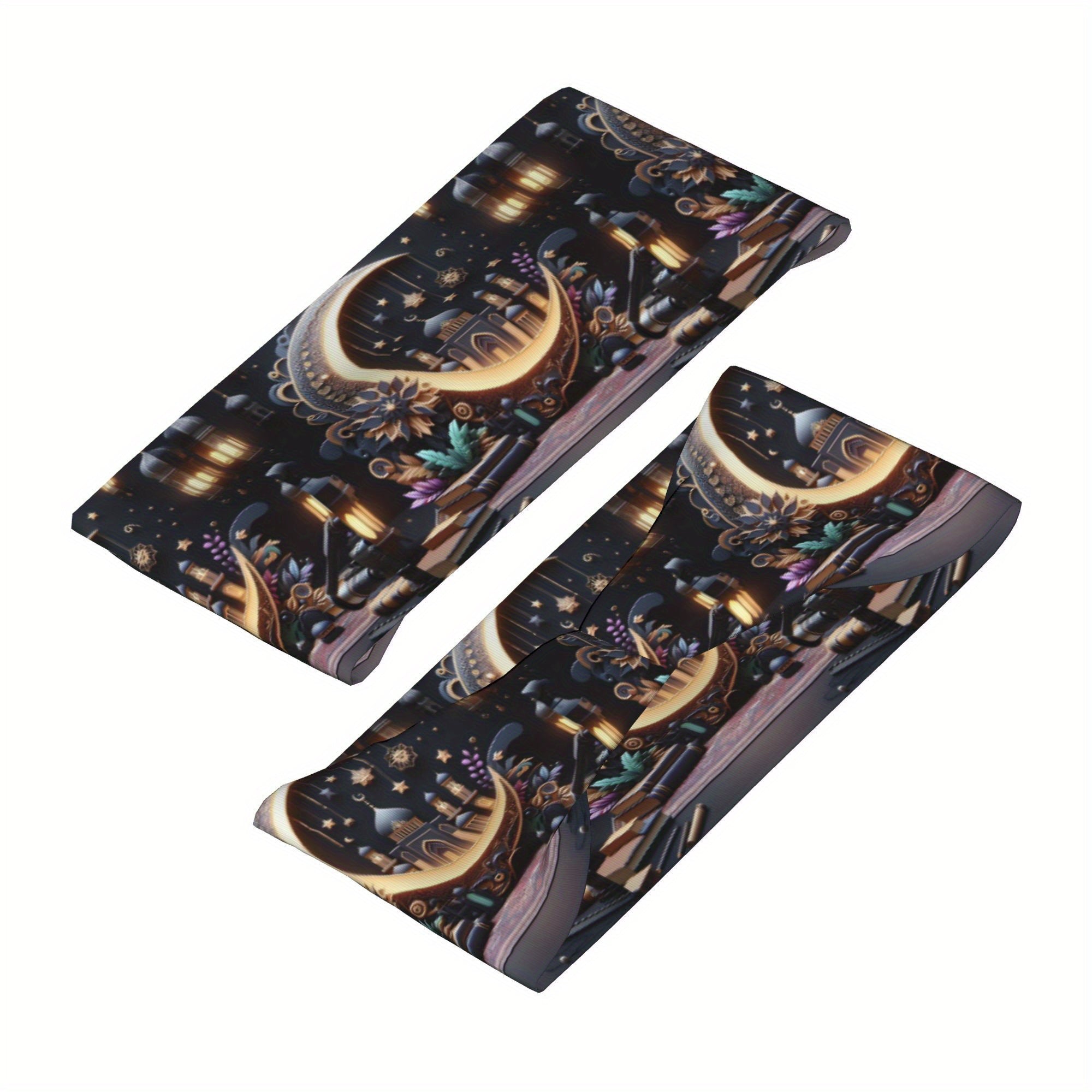 Ramadan Sports Headband Mosque Crescent Moon Stretchy Polyester Breathable