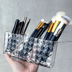 Diamond Pattern Desktop Makeup Storage Container