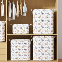 Foldable Sloth Storage Bag - Large Capacity Bedroom Clothes Organizer