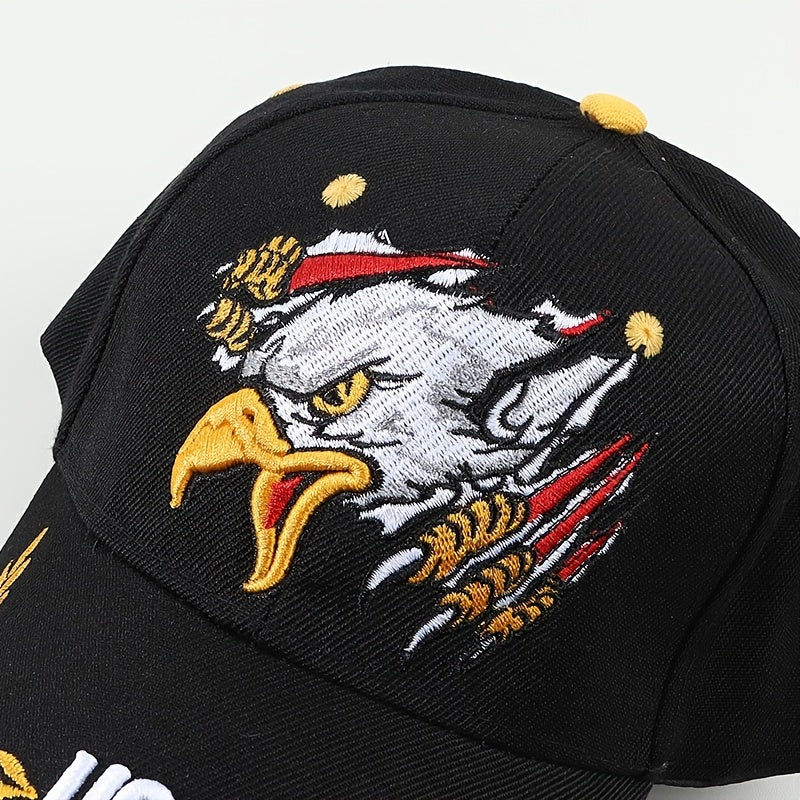 Eagle Embroidery Baseball Cap Lightweight Dad Hat Adjustable Sunshade