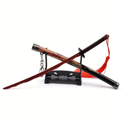 Blood Sea Weapon Model Swordfighter MetalKnife Backpack Keychain