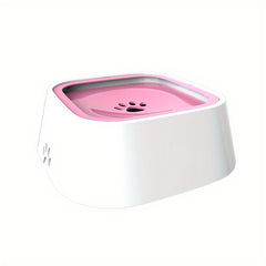 1L Pet Water Bowl No Spill Slow Feeder Dispenser