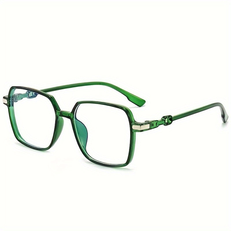 Light Blocking Glasses Jelly Square Clear Lens Computer Glasses