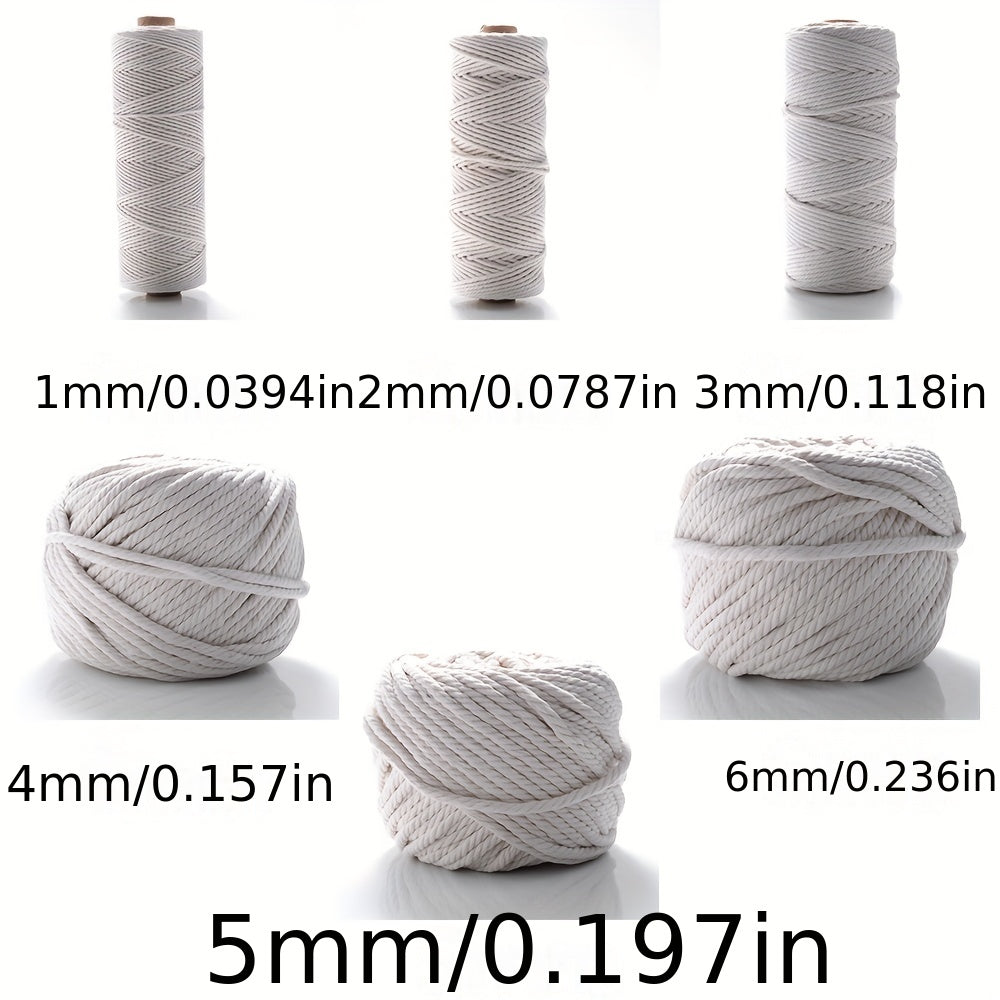Twisted Rope Macrame Fabric Cord Twine String DIY Craft Knitting