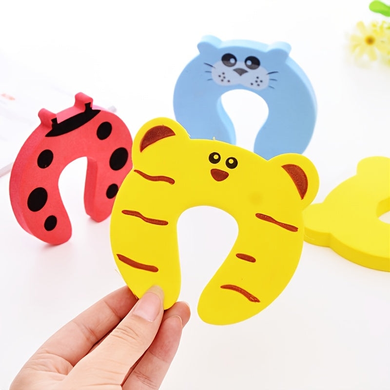 5pcs Baby Child Safety Door Stopper Animal Foam Door Clip