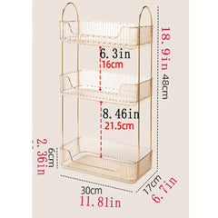 Stylish Bathroom Counter Organizer with Coffee Station Cosmetic Holder