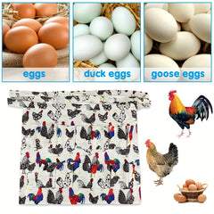 Polyester Apron Egg Collection Apron 12 Pockets Kitchen Supplies