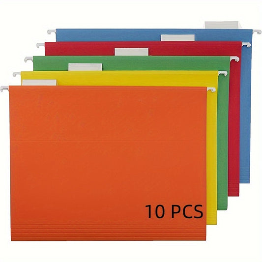 Letter Size Hanging File Organizers 10/25pcs Assorted Colors