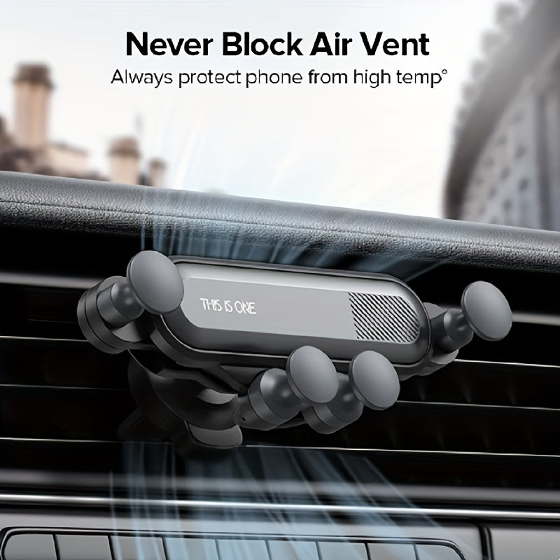 Car Air Outlet Phone Bracket Gravity Navigation Telescopic Bracket